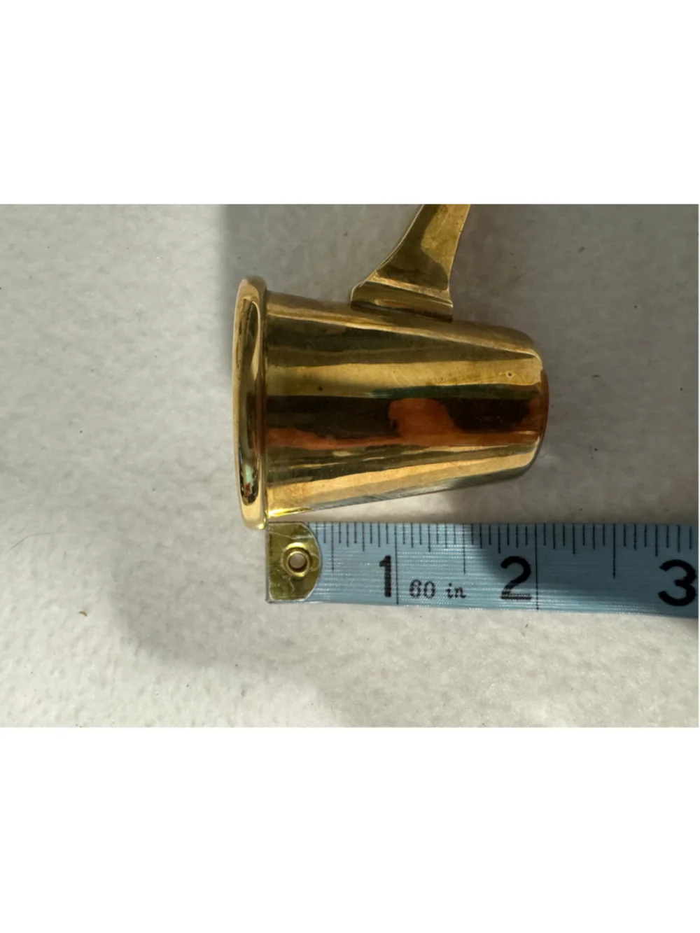 Vintage Brass Candle Snuffer One Size Gold